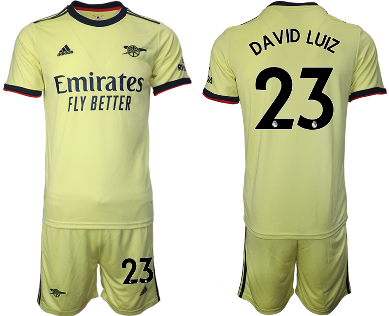 Men 2021-2022 Club Arsenal away yellow #23 Soccer Jersey->arsenal jersey->Soccer Club Jersey